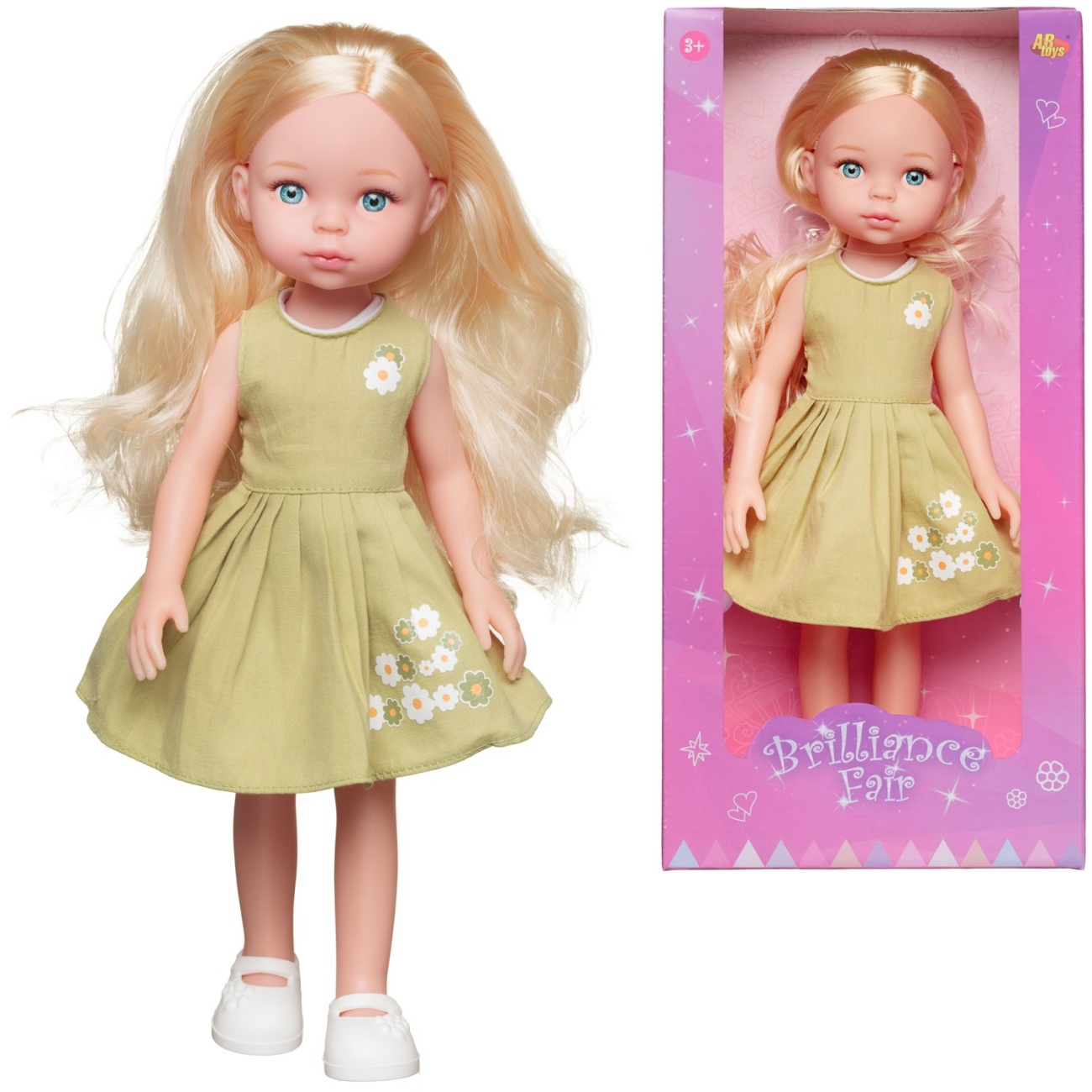 Кукла ABtoys Времена года в салатовом платье 33 см PT-01863