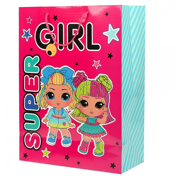 Пакет глянец, для подарка, размер Xl, 33,5х45х15 см. Чудо праздник PXL-90411-LOM-CN (60)