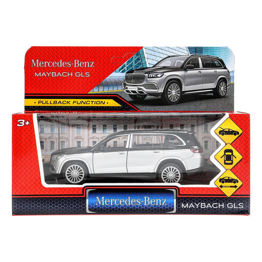 Машина металлическая, Мерседес-Бенц gls Майбах, 12 см. селенит, Технопарк MAYBCHGLS-12-GYSR