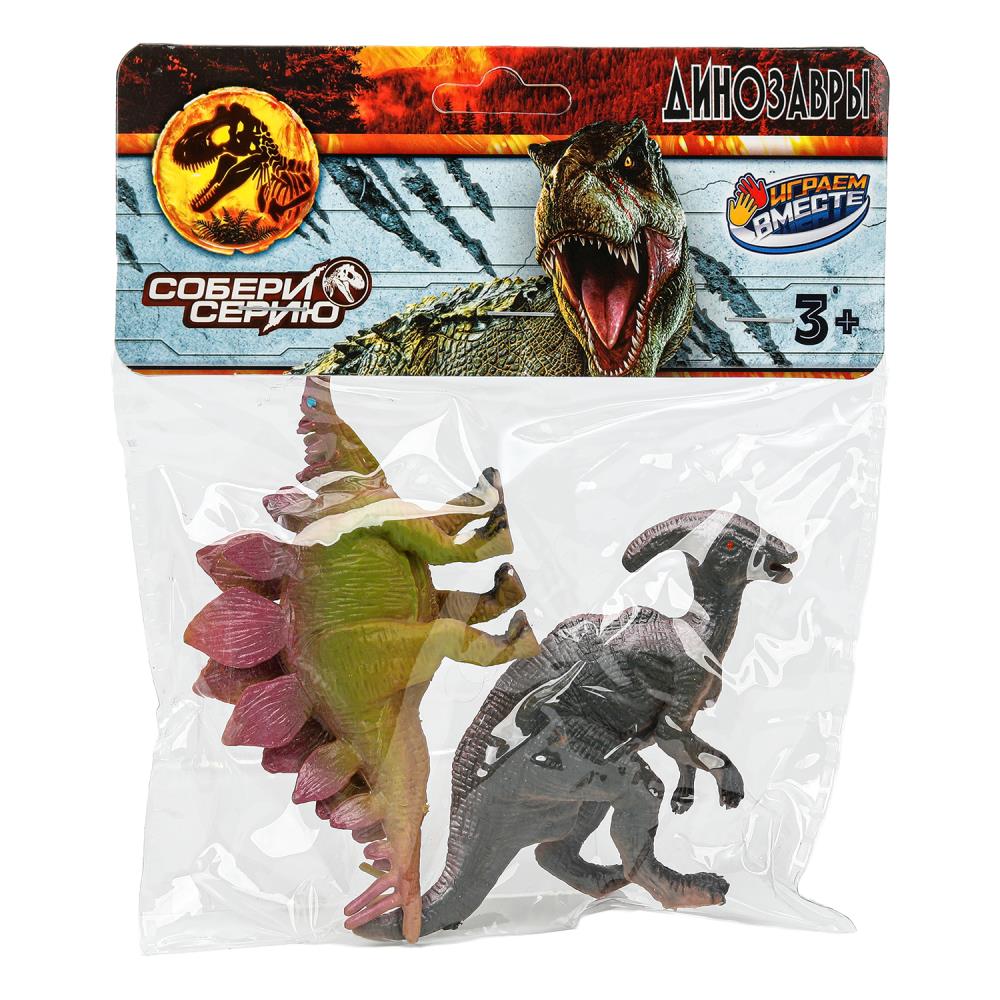Игрушки "Динозавры" 2 шт. пластизоль Играем Вместе 2212Z0096-R4