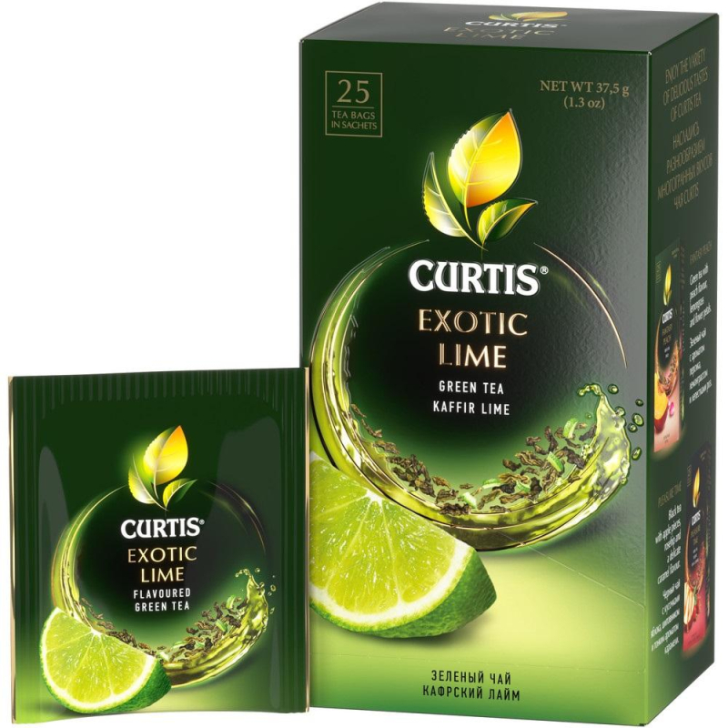 Чай Curtis Exotic Lime зеленый, 25сашет 1564051