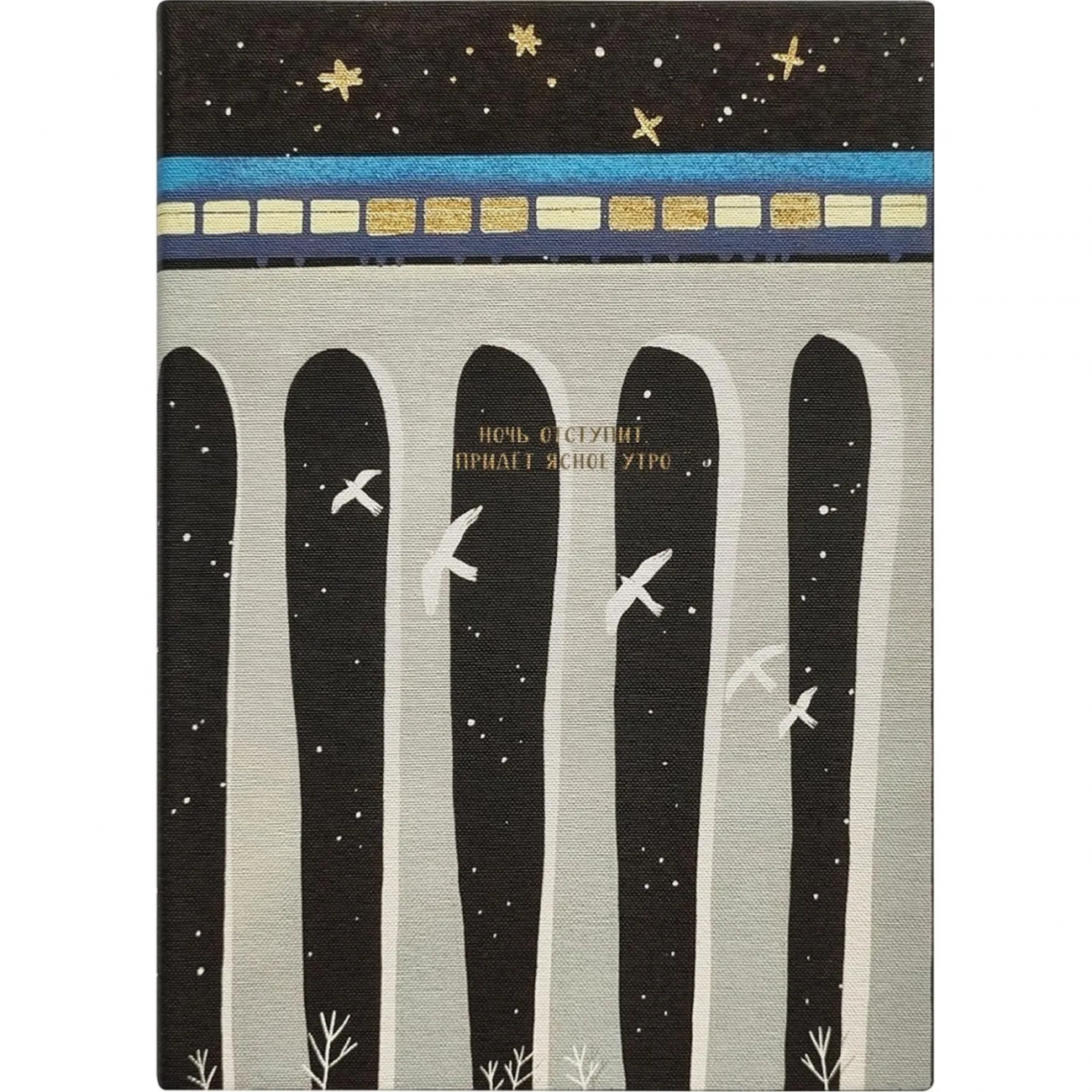 Ежедневник датированный 2026 IF 14х20см 176л, мягкий, Nightfall I1736/train InFolio 2259284