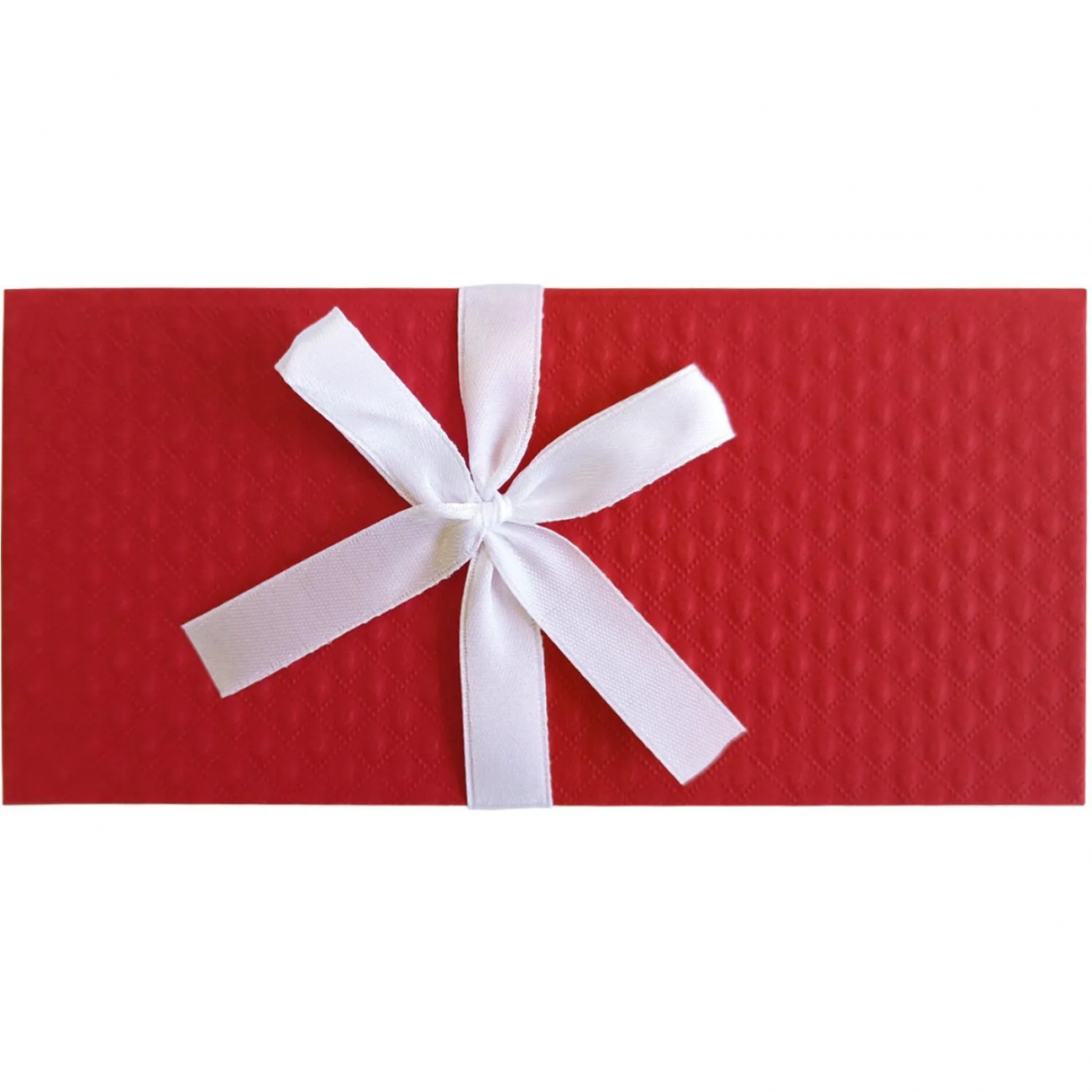 Конверт д/денег с бантом,тисн РОМБ,172х83х16,красный, Д10303П.032 Рута Упак 2307707