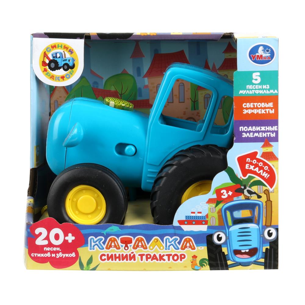 Музыкальная каталка "Синий Трактор" 20 песен, стихов и звуков, свет УМка HT848-R4 (72)