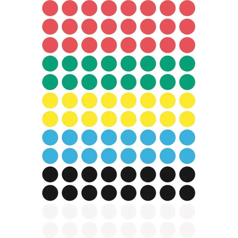 Этикетки самоклеящиеся точки, 3090,  d=8mm,разноцветные, 416шт/уп Avery Zweckform 1306523