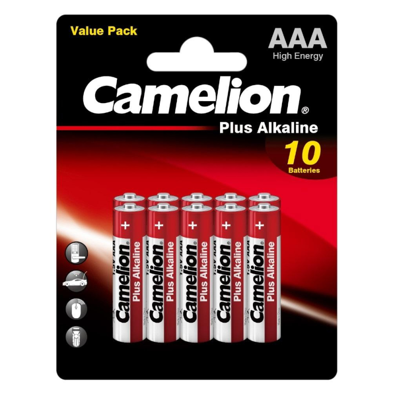Батарейка Camelion Plus Alkaline 10шт/бл(LR03-BP10, 1.5В) (14853) 1840392