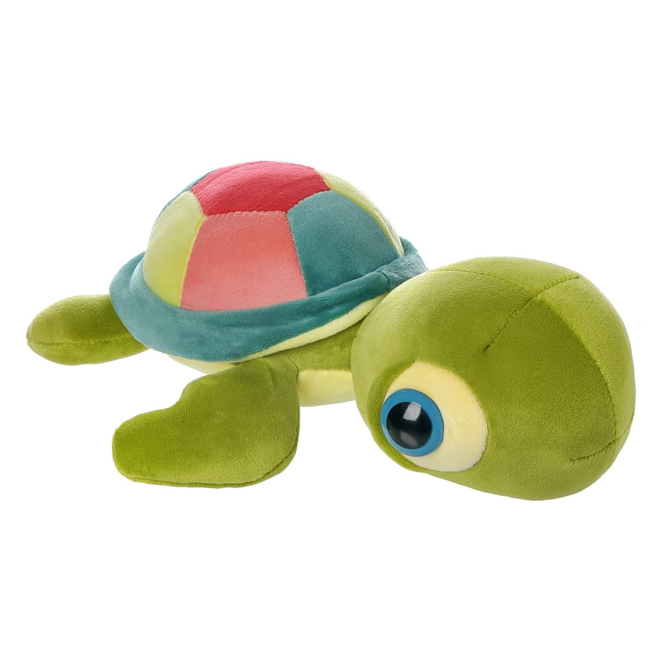 Мягкая игрушка Abtoys Черепашка с разноцветным панцирем, 20см M4870