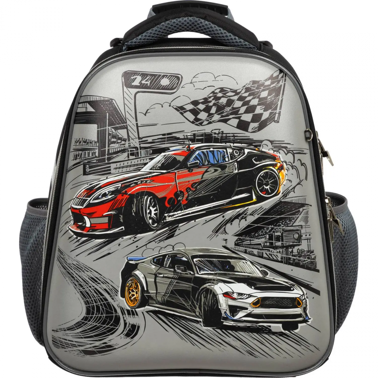 Ранец Комус Класс Basic Тачки, СО,2 отд, эргоном. Спинка 2134682