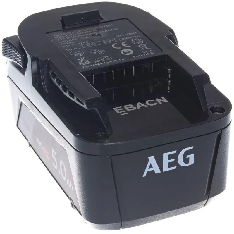 Аккумулятор AEG L1850SHD (18 В, 5 Ач, Li-ion, 4935478860) 1988149