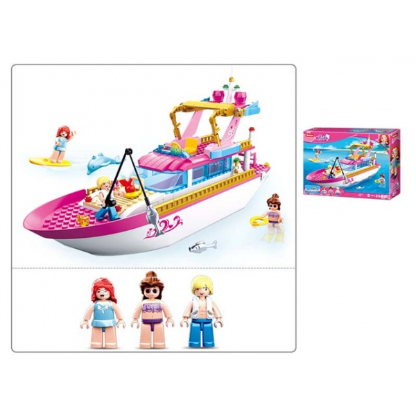 Конструктор пластиковый корабль с фигуркой, 212 дет. Sluban M38-B0722 (16)