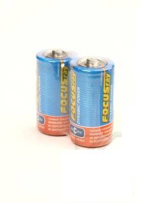 Батарейка C (маленькая бочка, дюймовочка) солевая FOCUSray Dynamic Power R14