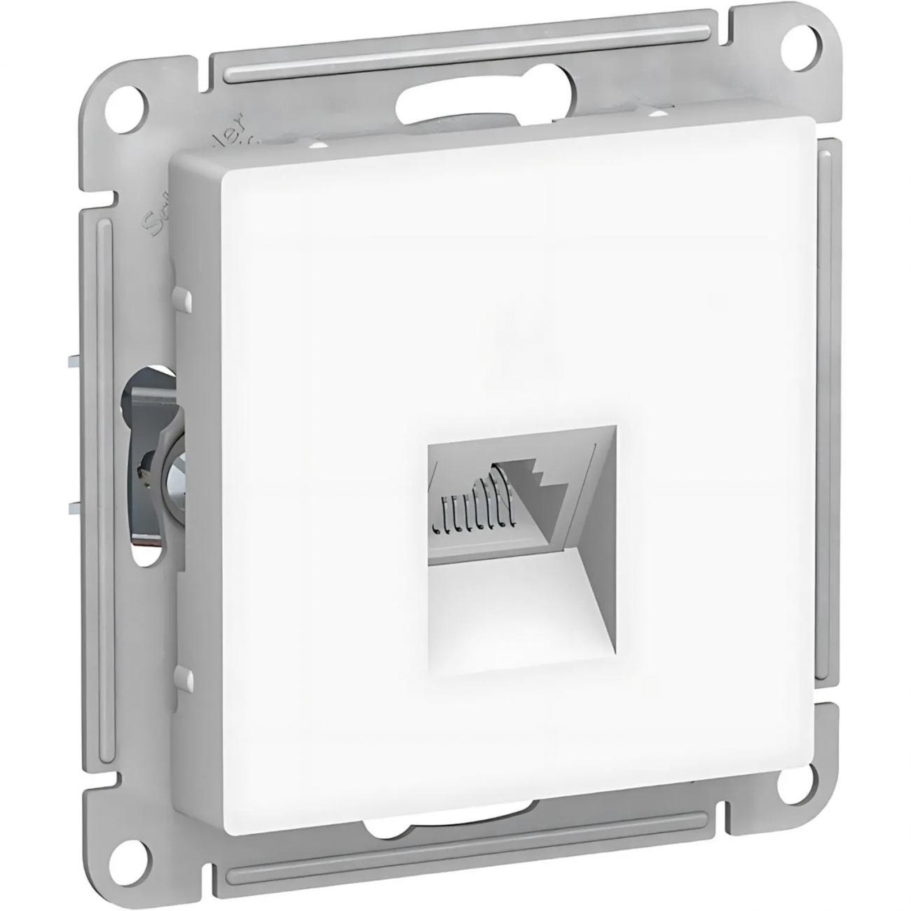 Розетка компьют. 1-м AtlasDesign RJ45 кат.5E механизм бел. SE ATN000183 Systeme Electric 2082452 1240160