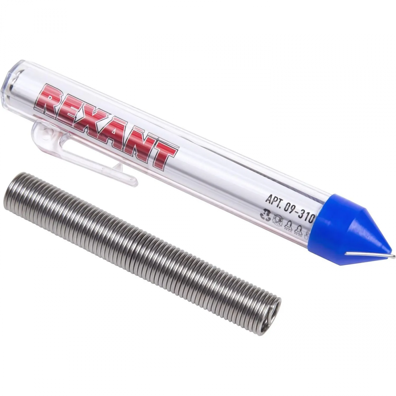Припой с канифолью REXANT, 20 г, d=1.0 мм, колба (09-3103) 1075736 439631