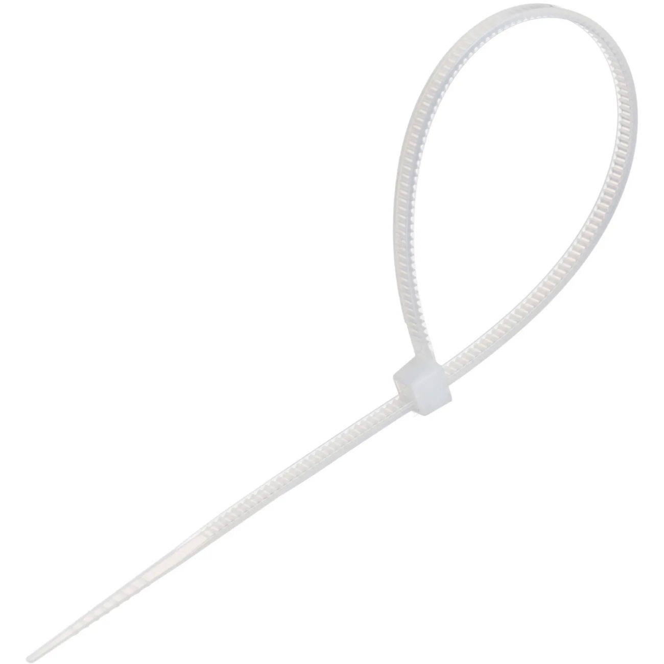 Стяжка (хомут) 150 мм x 2,5 мм,Bigtech BT-CT-150-25-W,нейлон,бел.100 шт/уп 2157522