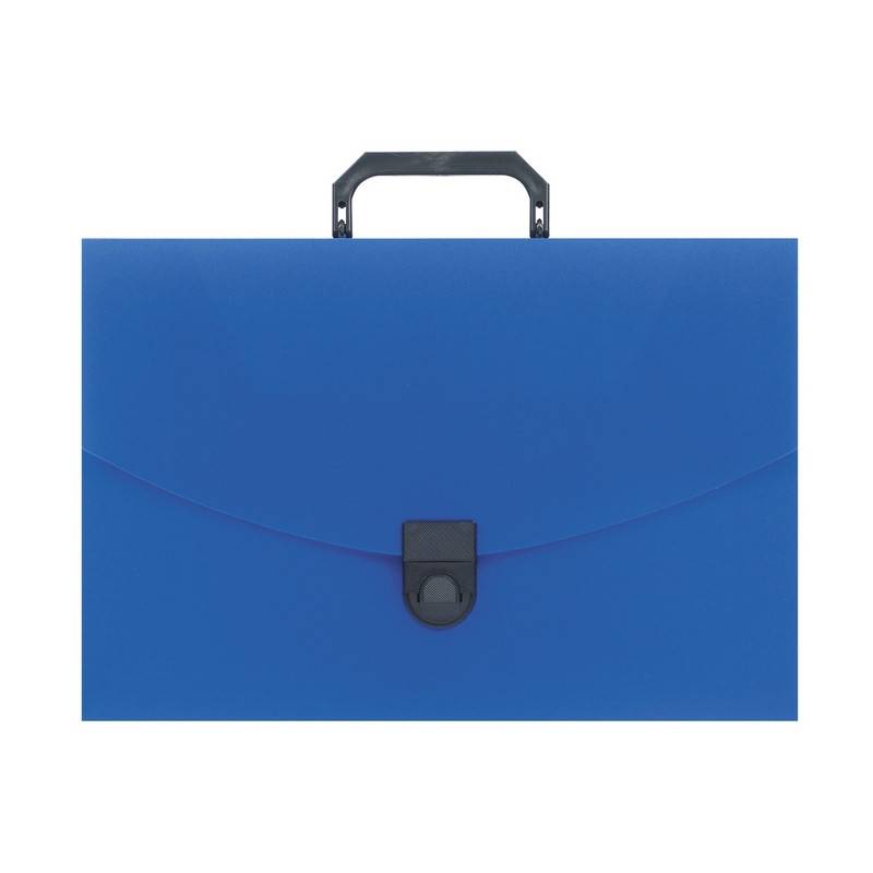Папка-портфель Attache пластиковая A4 синяя (240x317 мм, 1 отделение) 112335