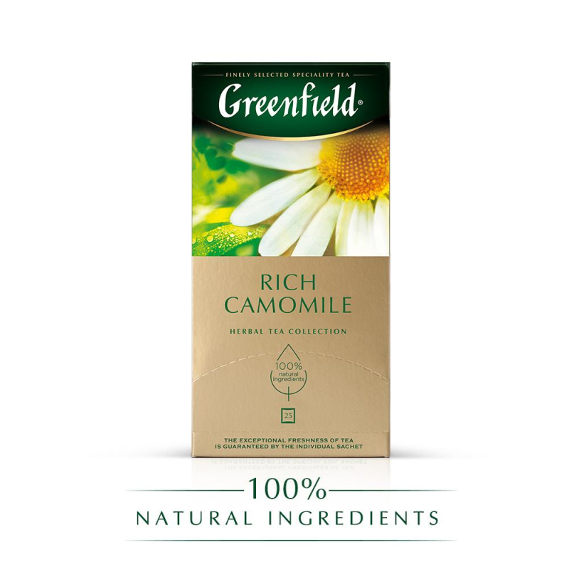 Чай Greenfield Rich Camomile травяной фольгир.25пак/уп 0432-10 104574