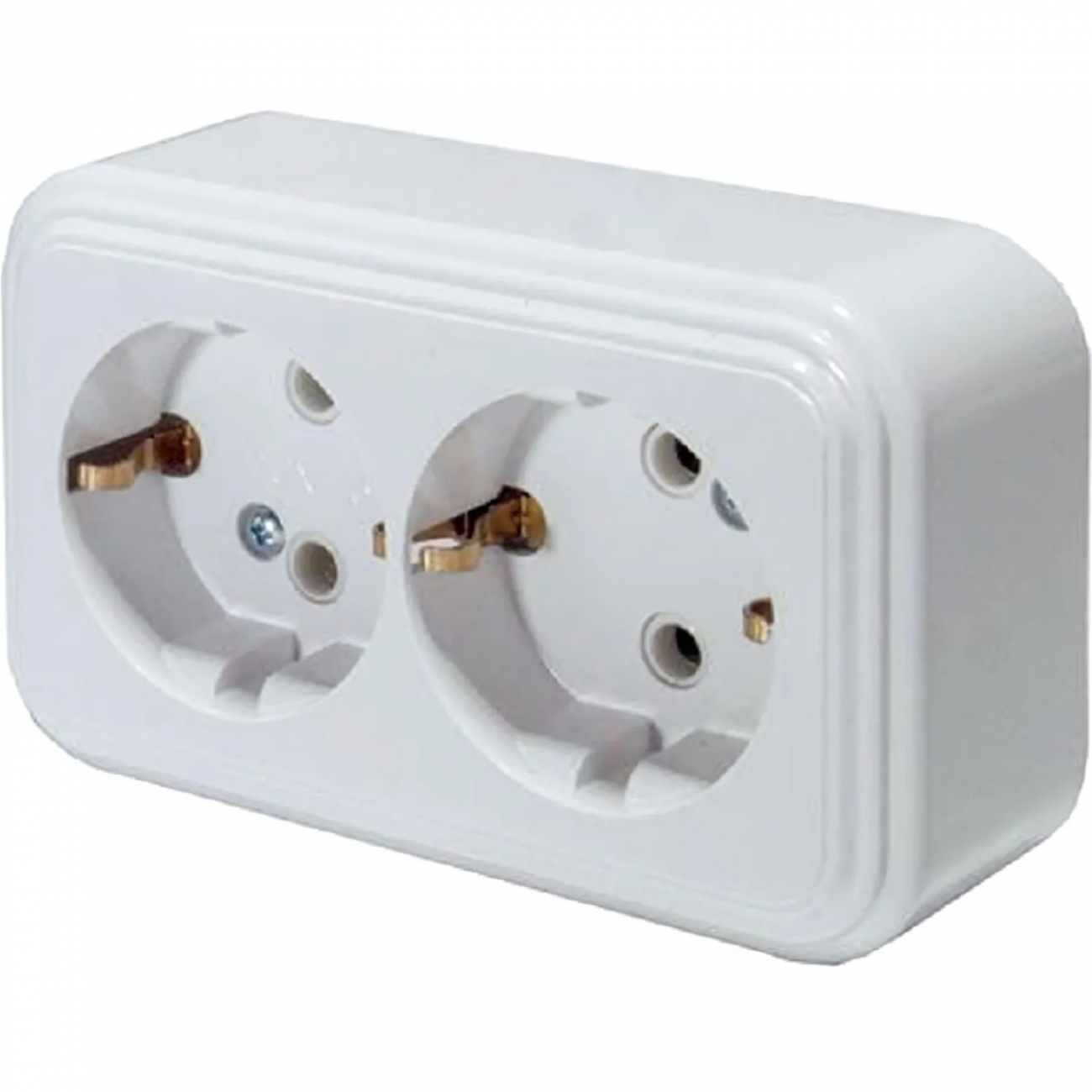 Розетка 2-местная с заземл, открытой установки RA 16-238-Б, 16А, IP20 Свет 1356855 EV0311-0011