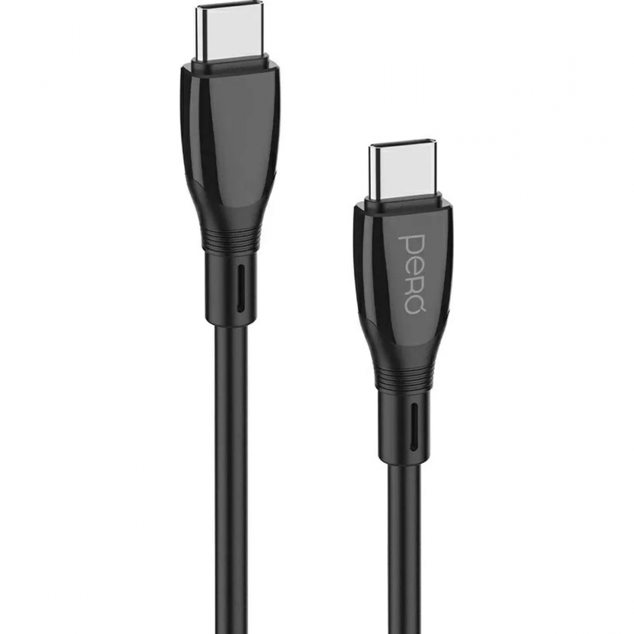 Кабель PERO DC11 PD Type-C to Type-C, 60W, 1m, Black 2398723 4603768352327