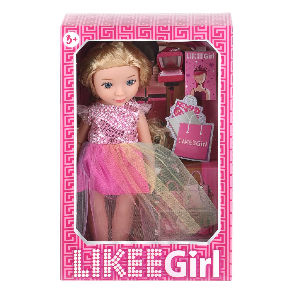 Кукла не озвученная, 30 см LIKEE GIRL LG30-NS-DRESS-RU