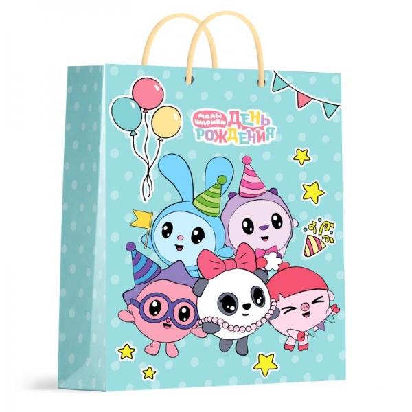 Пакет подарочный, универсальный, матовый размер Ml, 22х31х10 см. Чудо праздник PML-118592-ML