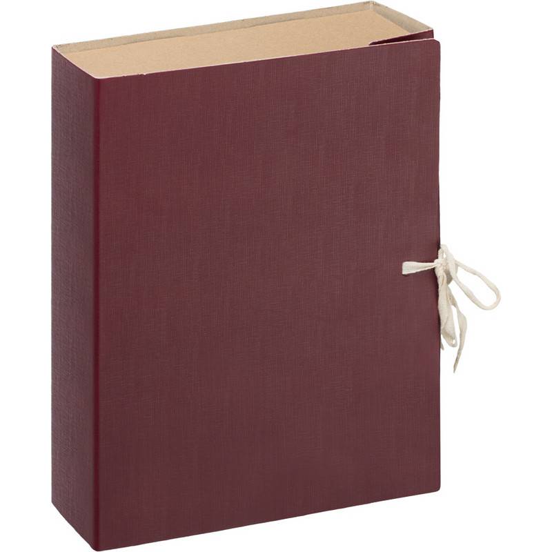 Папка архивная на 2-х завязках Attache Economy 120 мм бумвинил до 1100 л бордовая складная 893822