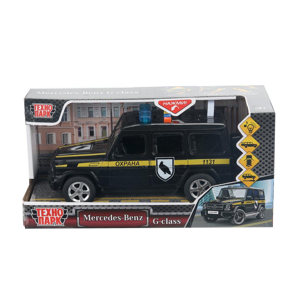 Машина пластик свет-звук "Мерседес-Бенц G-Clas охрана" Технопарк GCLASS-21PLSEC-BK (36)