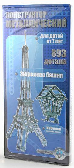 Конструктор металлический"Эйфелева башня" 977 элементов Тридевятое царство Р27118 00863