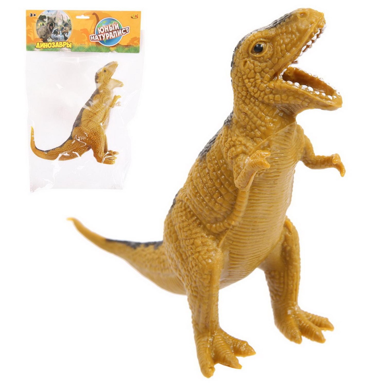 Фигурка Abtoys Юный натуралист Динозавр Тиранозавр, резина термопласт. PT-01691