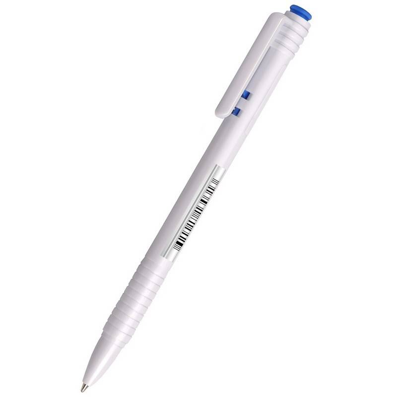 Ручка шариковая одноразовая автоматическая синяя (толщина линии 0.7 мм) Стамм 947312