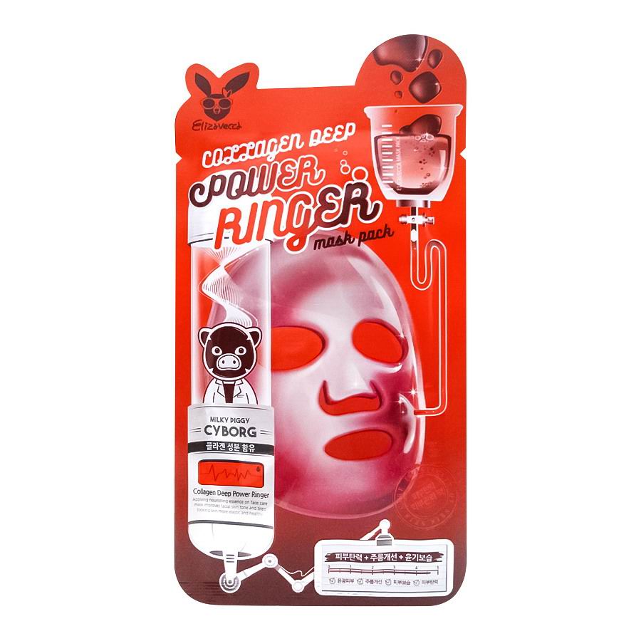 Маска для лица Elizavecca Power Ringer Mask Pack Collagen Deep тканевая 8809520941891