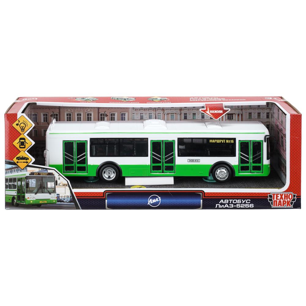 Модель свет-звук Лиаз. Автобус, 29 см, зеленый Технопарк X600-H09065-R (36)