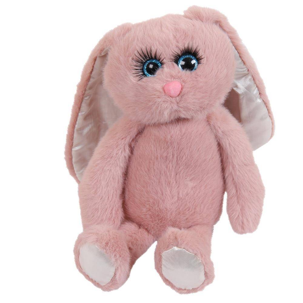 Кролик розовый 20 см, игрушка мягкая ABtoys M5086