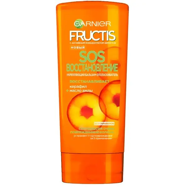 Средство для волос GARNIER Fructis SOS Восстановление укрепляющий для секущихся и поврежденных волос 200мл 3600541285699