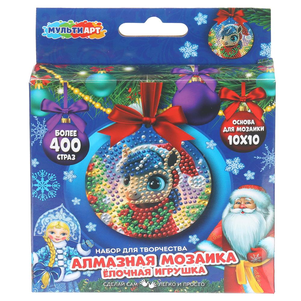 Алмазная мозаика в форме круга Лошадка MultiArt AMIGR-130406
