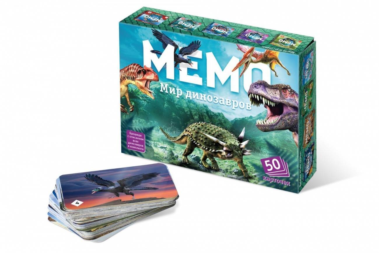 Настольная игра "Мемо: Мир динозавров" Нескучные игры 8083