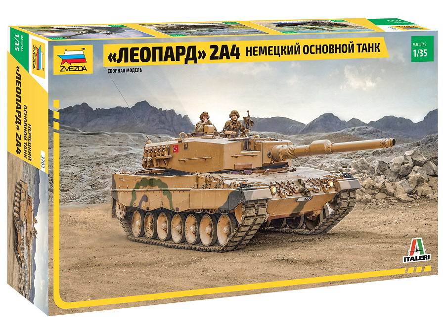 Модель сборная ZVEZDA Немецкий основной танк Леопард 2А4 3703з
