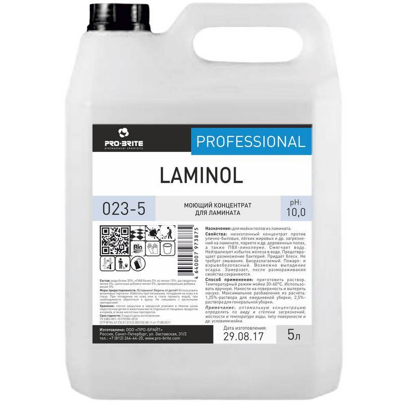 Моющее средство для ламината Pro-Brite Laminol 5 л (концентрат) 023-5 740272