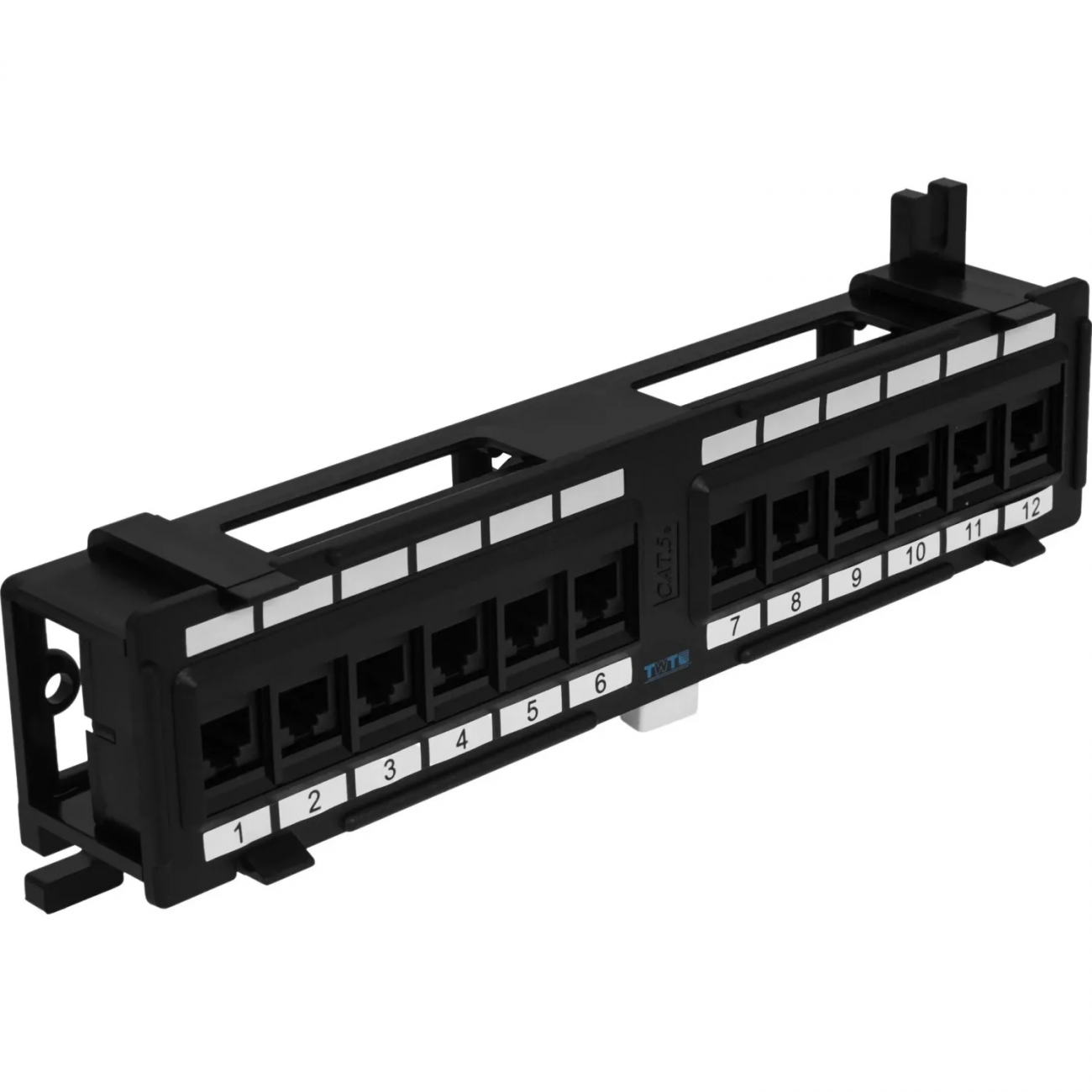 Патч-панель TWT TWT-PP12UTP-H настенная горизонтальная, 12 портов, UTP, 5E 2414423