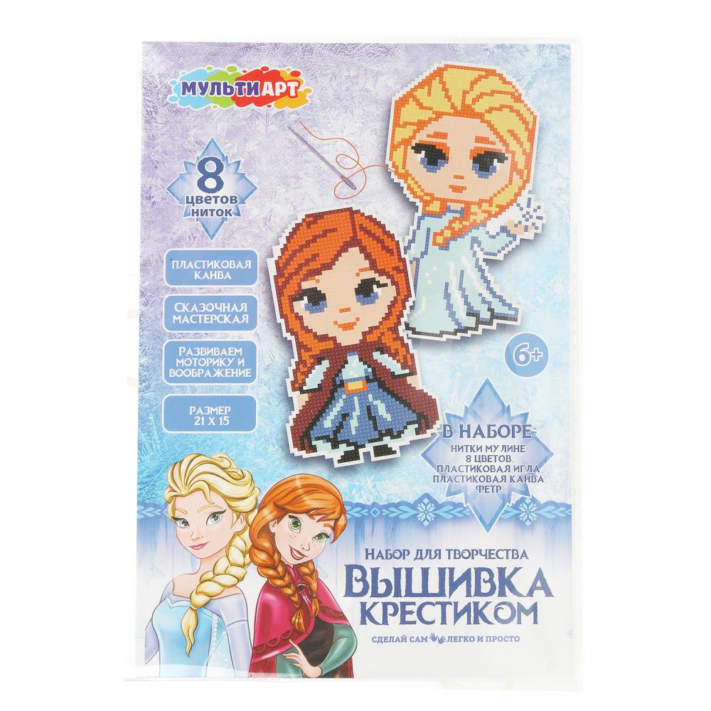 Вышивка на пластиковой канве "Снежная принцесса" MultiArt VSHPRINC-125461