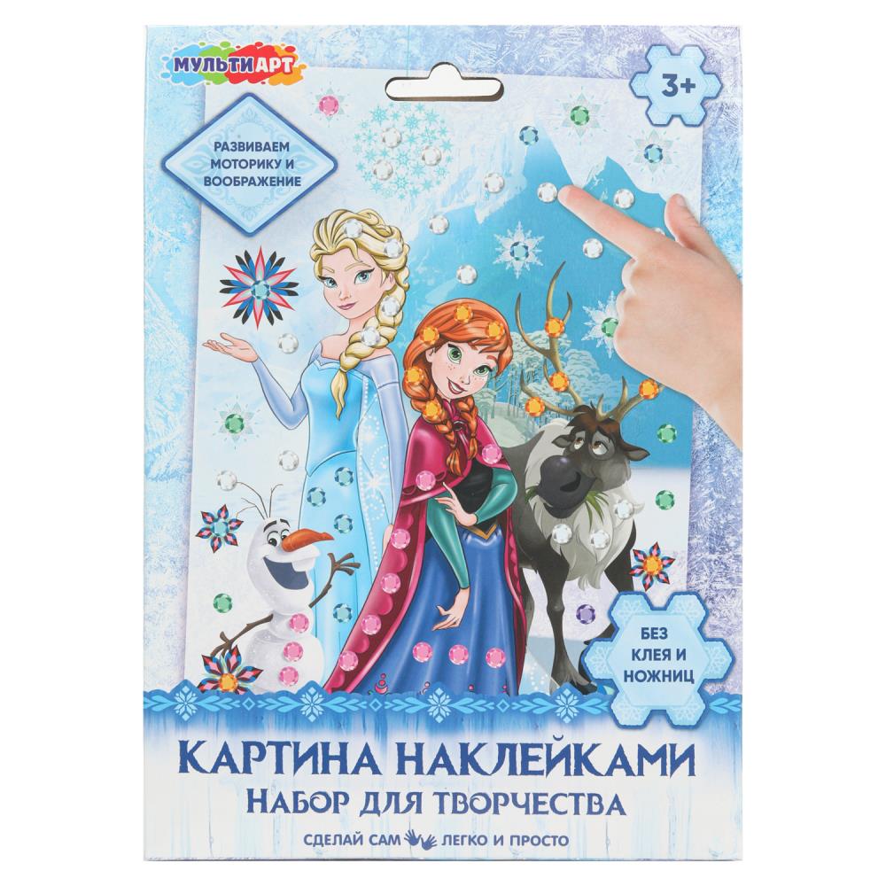 Картина наклейками Снежная принцесса MultiArt PICSTICK-122839