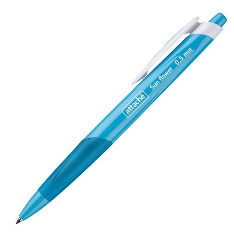 Ручка шариковая Attache Sun Flower,синий корпус,синяя, масляные чернила 389756