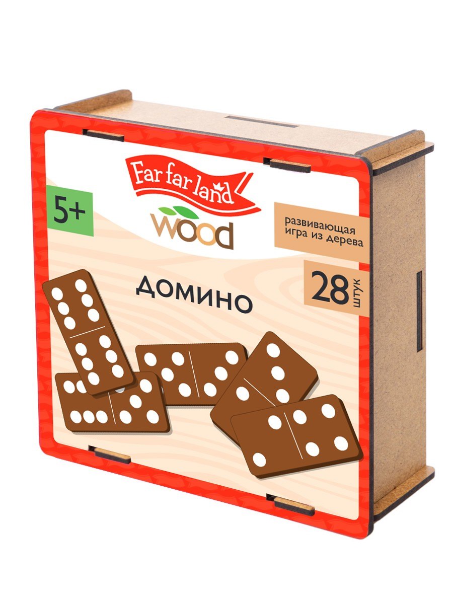 Десятое королевство Домино деревянное Far far land wood 28 фишек 05634ДК