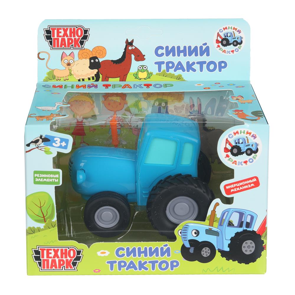 Модель металлическая "Синий Трактор",11 см. инерция, синий Технопарк BLUTRA-11-BU2-WOD (48)
