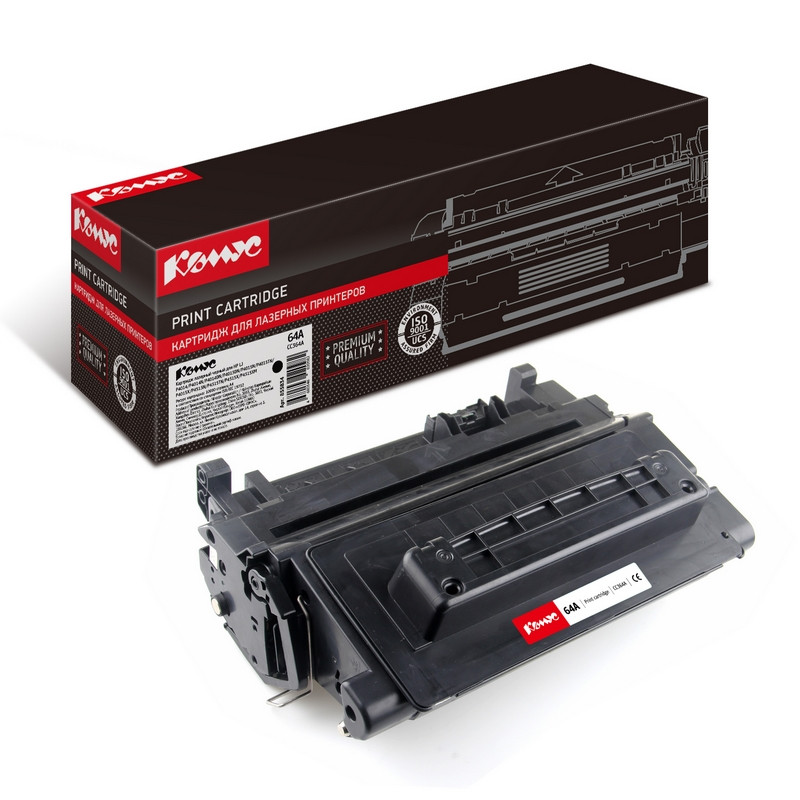 Картридж лазерный Комус 64A CC364A чер. для НР P4014/P4015/P4515 855834