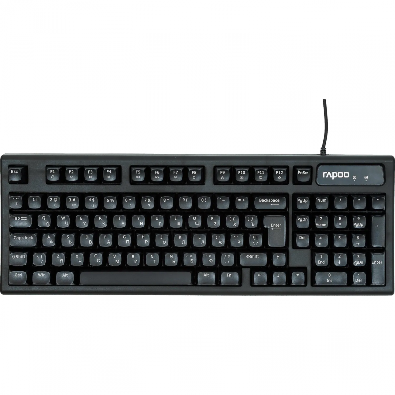 Клавиатура RAPOO проводная NK2800, цвет - черный 2379981