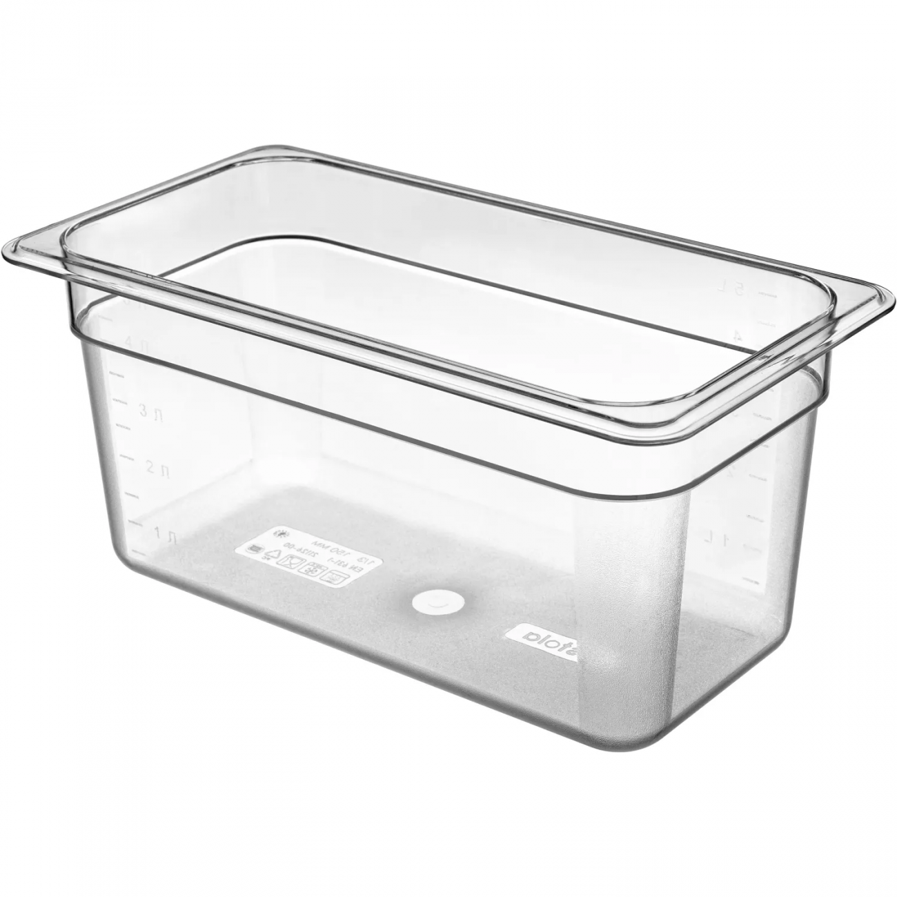 Гастроемкость из поликарбоната 1/3 Н-150 (прозрачный) Restola 2231359 42211260170
