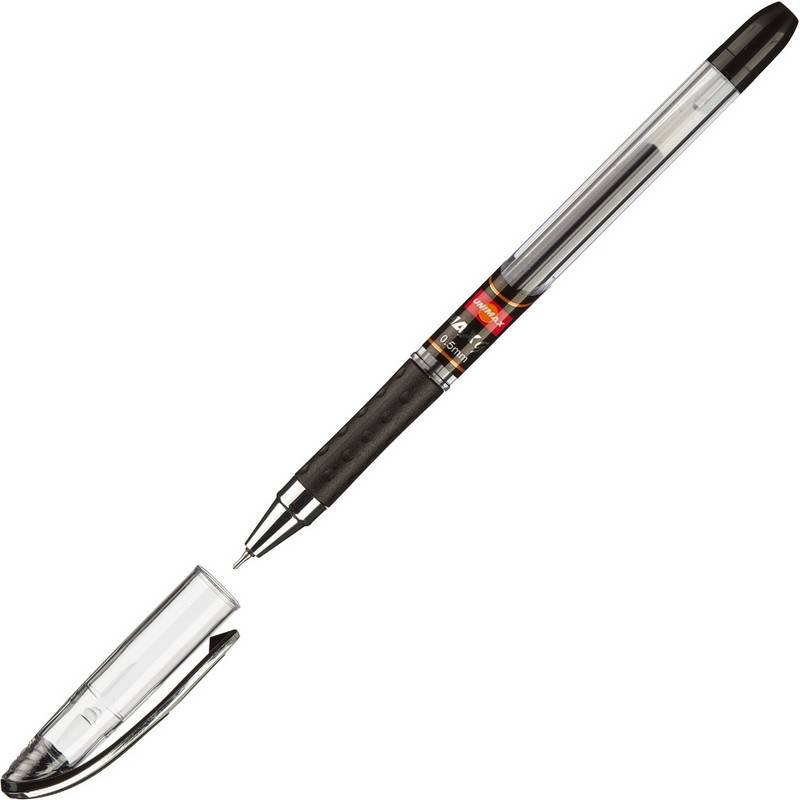 Ручка гелевая Unimax Max Gel черная (толщина линии 0.3 мм) 722473