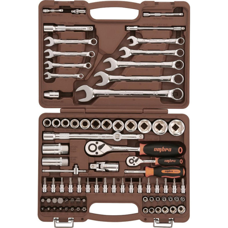 Набор инструмента 1/4, 1/2DR, 82 предмета Ombra OMT82S 1340012