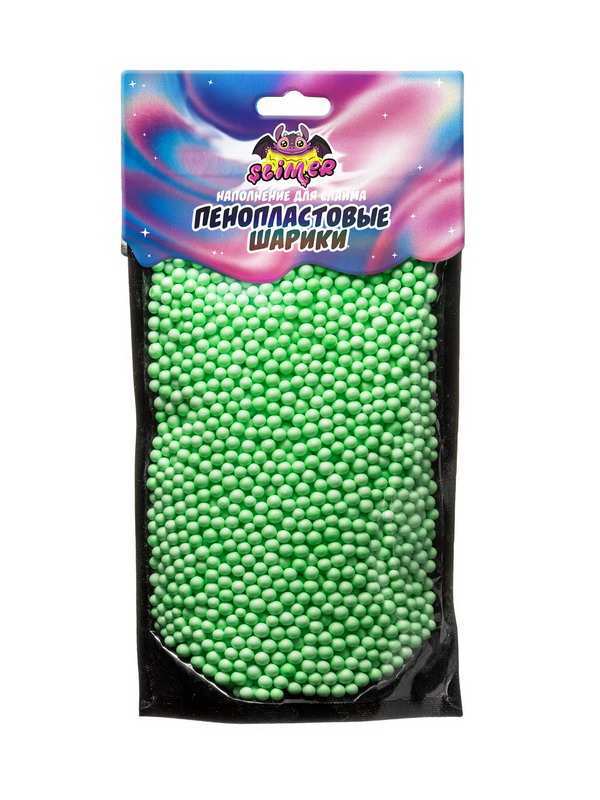 Наполнение для слайма "Пенопластовые шарики" 4мм (зеленый, пастель) Slimer SSS30-11
