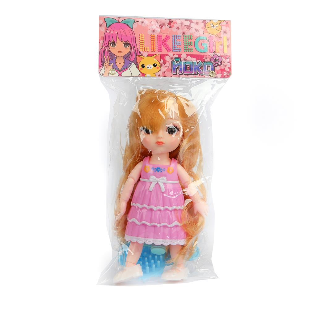 Кукла-мини, 15 см. Аниме, аксесс. 2 шт. Likee Girl Y2311O0211-4-RU